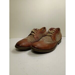 CLARKS 16326 Brown Leather Wingtips Saddle Oxfords MENS size 8M